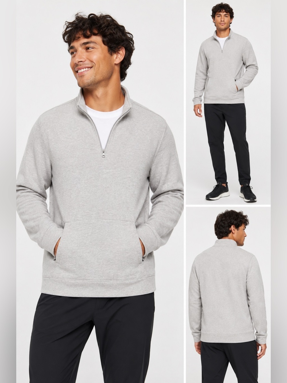 All in Motion Men’s Quarter-Zip Pullover Sweatshirt NWT | Size Large